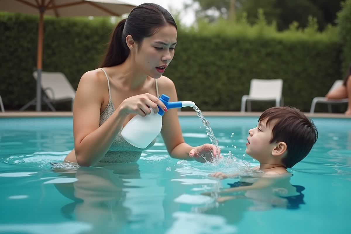 piscine javel