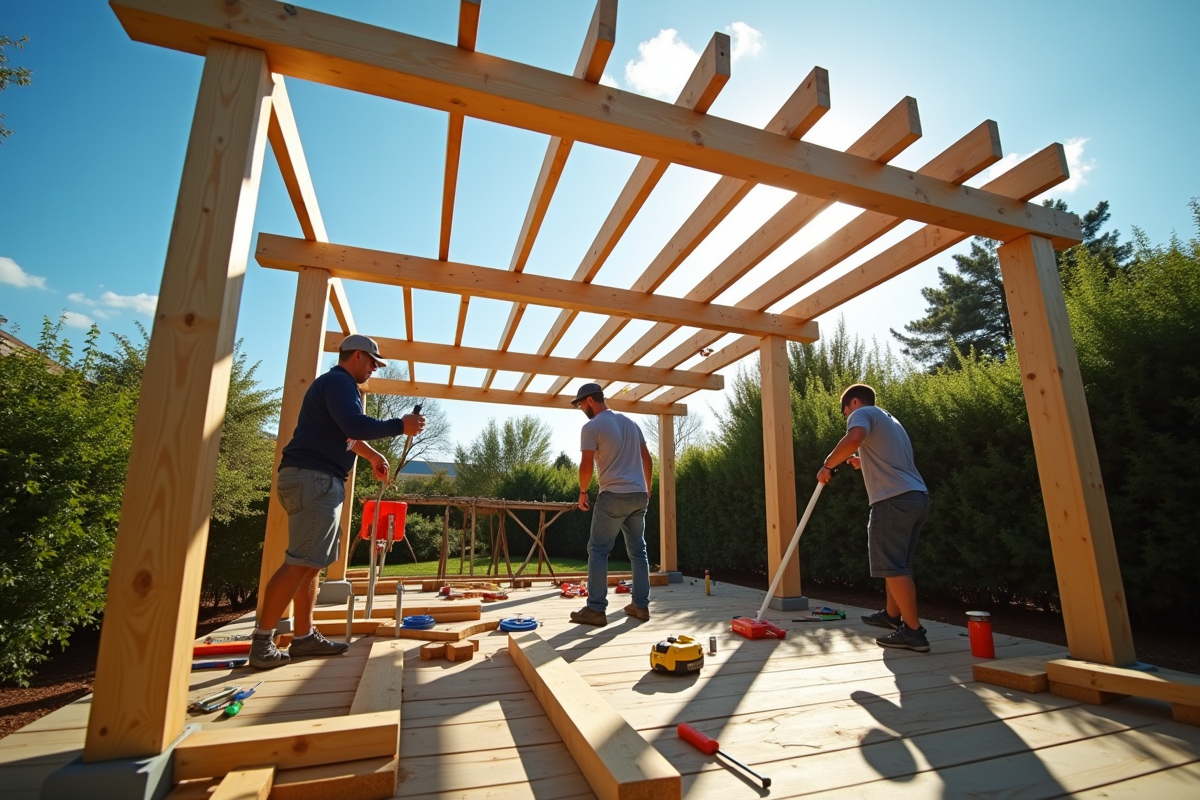 pergola construction